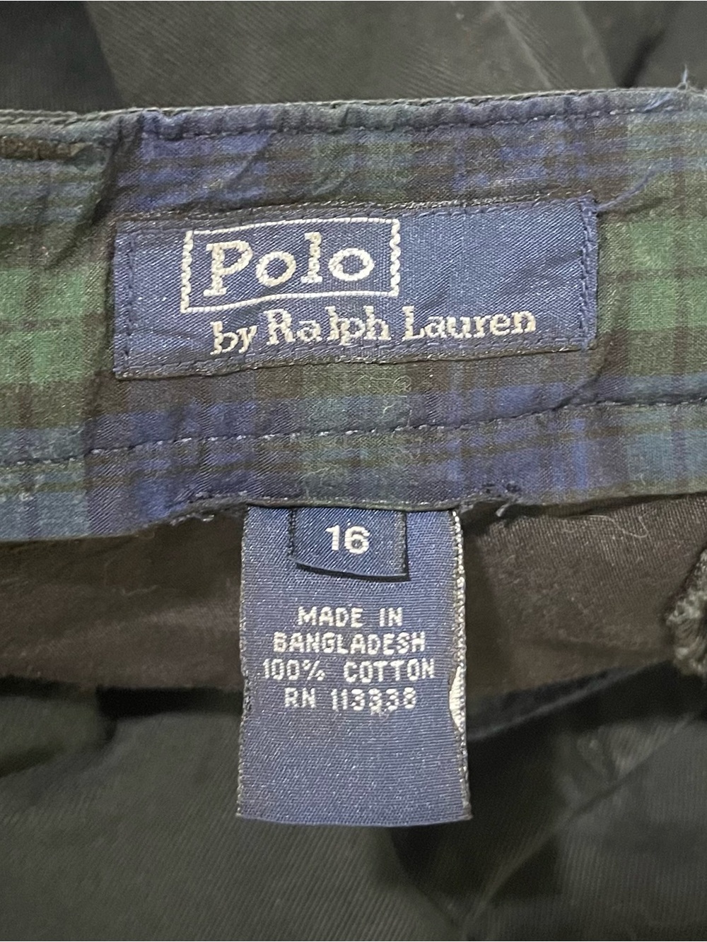 🏇🏻 Polo by Ralph Lauren Kids’ Chino Dress Slacks in Black | Boys’ Sz 16 - Picture 7 of 10
